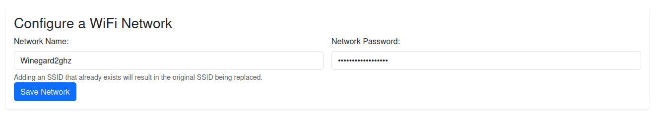 Configure network